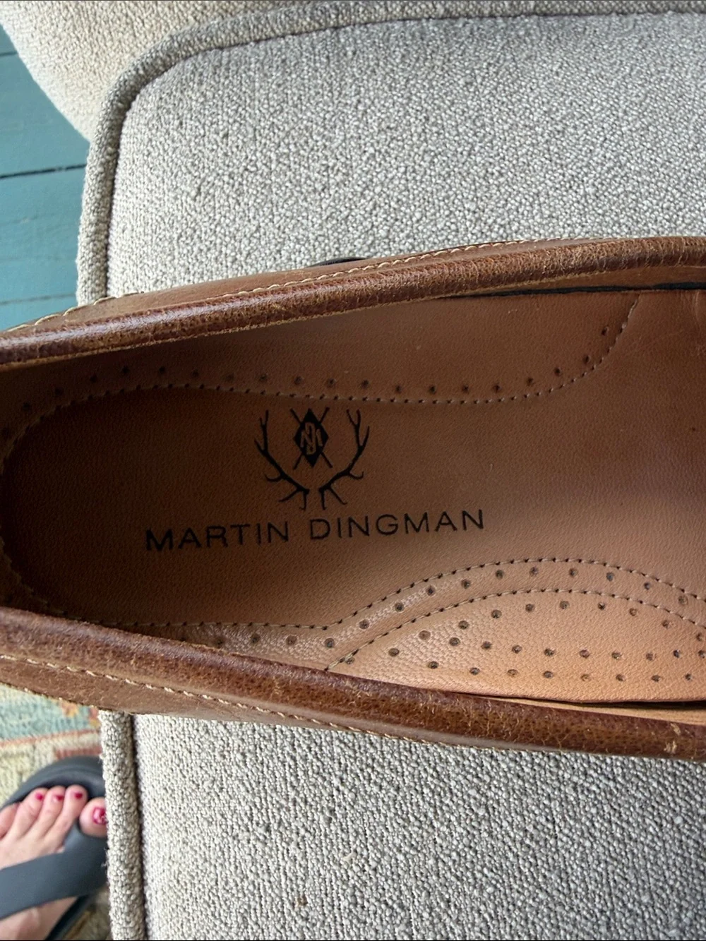 Martin Dingman Bill Genuine Water Buffalo Penny Loafers. Size 11M